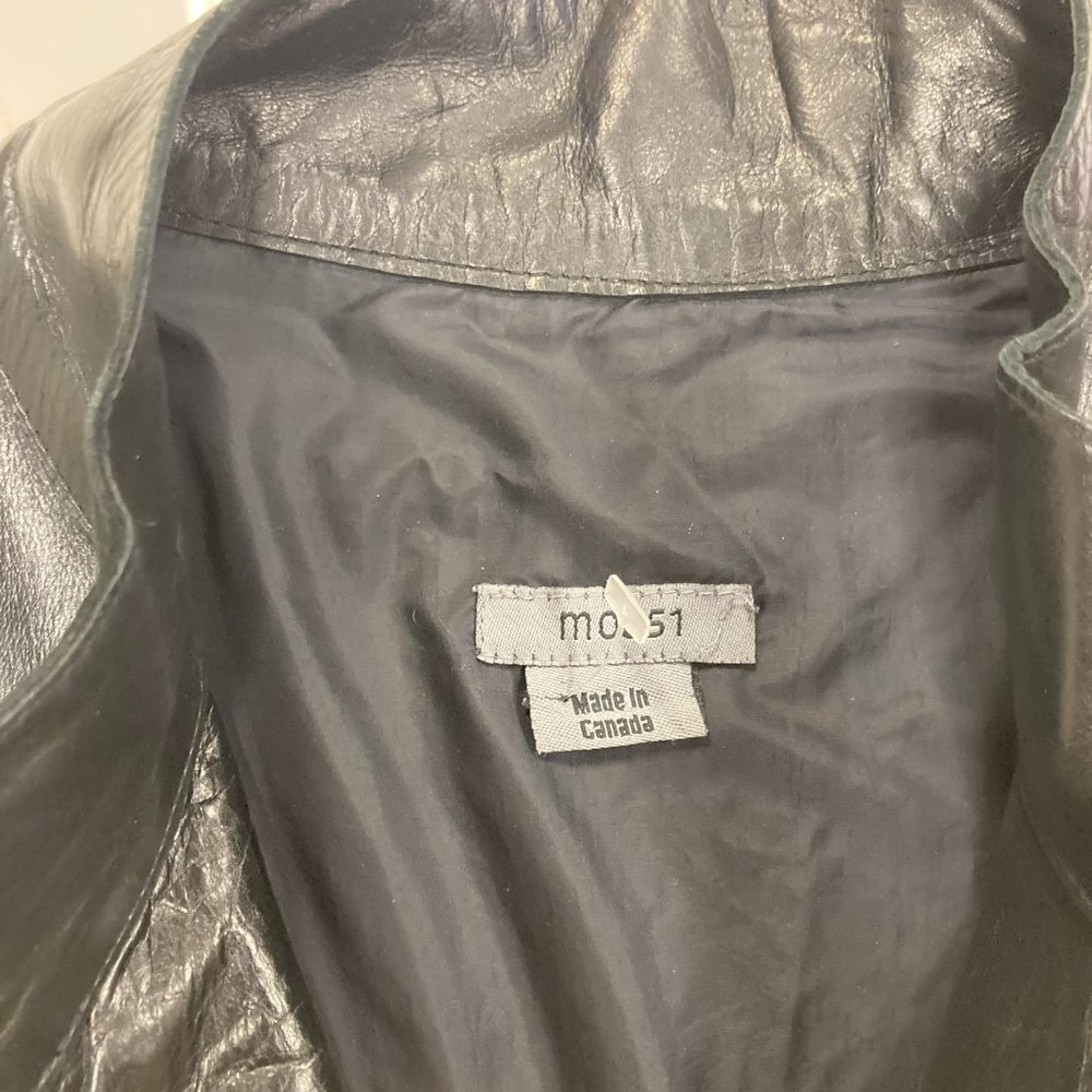 m0851 Men's Leather Jacket (new without tags) - Picture 8 of 12